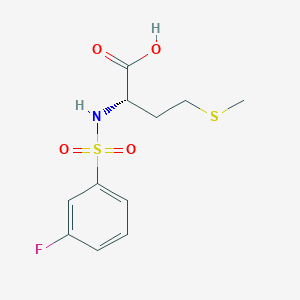 ((3-Fluorophenyl)sulfonyl)-L-methionine