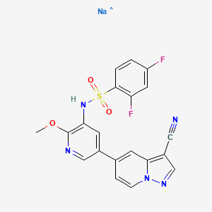 molecular formula C20H13F2N5NaO3S B12392891 PI3K/mTOR Inhibitor-13 sodium 