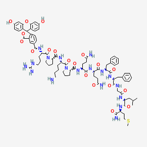 molecular formula C84H108N18O19S B12392921 Substance P, FAM-labeled 