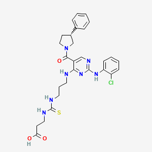 molecular formula C28H32ClN7O3S B12392924 SIRT5 inhibitor 7 