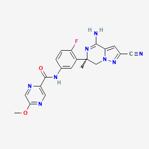 molecular formula C20H17FN8O2 B12392940 Bace1-IN-13 