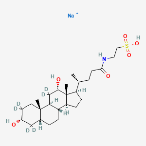 molecular formula C26H45NNaO6S B12392946 Taurodeoxycholate-d6 (sodium salt) 