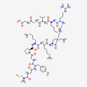 molecular formula C60H104N20O15S B12392954 H-Cys-Gly-Tyr-Gly-Pro-Lys-Lys-Lys-Arg-Lys-Val-Gly-Gly-OH 