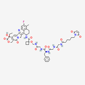 molecular formula C55H60FN9O13 B12392983 MC-Gly-Gly-Phe-Gly-Cyclobutanecarboxylic-Exatecan 