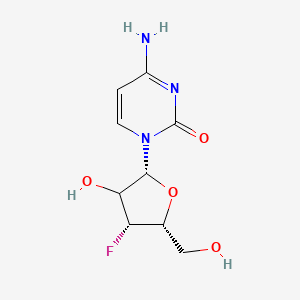 molecular formula C9H12FN3O4 B12392985 4-amino-1-[(2R,4R,5R)-4-fluoro-3-hydroxy-5-(hydroxymethyl)oxolan-2-yl]pyrimidin-2-one 