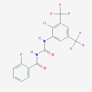 N-((2-Chloro-3,5-bis(trifluoromethyl)phenyl)carbamoyl)-2-fluorobenzamide