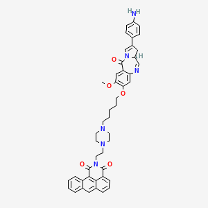 molecular formula C46H46N6O5 B12393013 Anticancer agent 81 