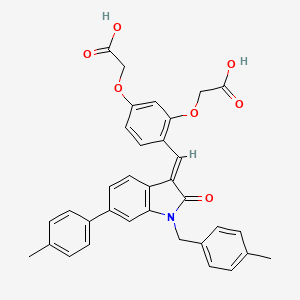 molecular formula C34H29NO7 B12393060 Sap2-IN-1 