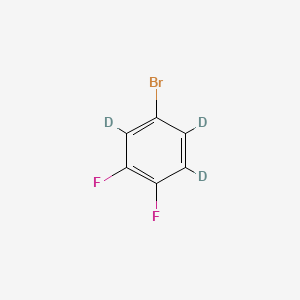 molecular formula C6H3BrF2 B12393064 1-Bromo-3,4-difluorobenzene-d3 