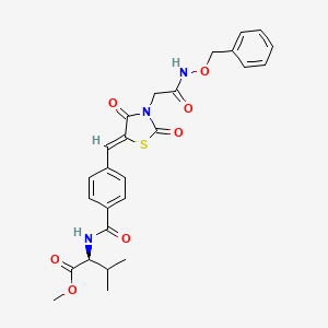 molecular formula C26H27N3O7S B12393086 Mycobacterial Zmp1-IN-1 