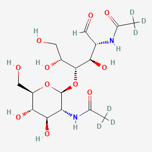 molecular formula C16H28N2O11 B12393107 N,N'-Diacetylchitobiose-d6 