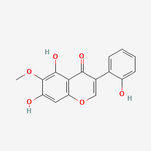 molecular formula C16H12O6 B1239311 5,7,2'-Trihydroxy-6-methoxyisoflavone CAS No. 132915-50-5