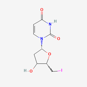 1-[(2R,5S)-4-hydroxy-5-(iodomethyl)oxolan-2-yl]pyrimidine-2,4-dione