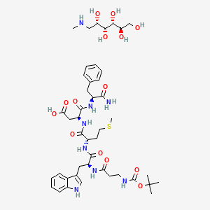 molecular formula C44H66N8O14S B12393121 Pentagastrin meglumine 