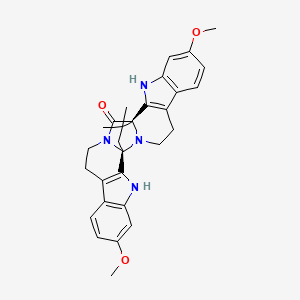 molecular formula C29H30N4O3 B12393176 Peganumine A 