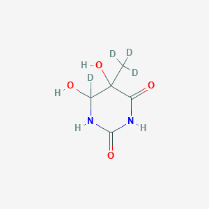 molecular formula C5H8N2O4 B12393187 Thymine-alpha,alpha,alpha,6-D4 glycol 