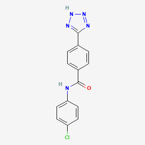 N-(4-chlorophenyl)-4-(2H-tetrazol-5-yl)benzamide