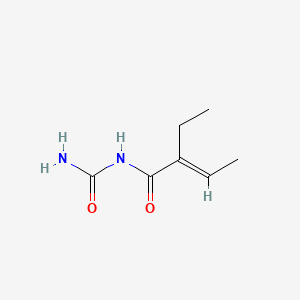 molecular formula C7H12N2O2 B1239324 (2-Ethylcrotonoyl)urea CAS No. 2884-67-5