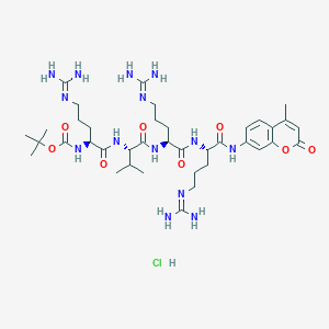 {Boc-Arg}-Val-Arg-{Arg-AMC} (hydrochloride)