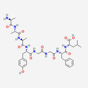 molecular formula C37H52N8O10 B12393274 Ala-Ala-Ala-Tyr-Gly-Gly-Phe-Leu 