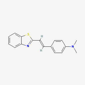 molecular formula C17H16N2S B1239329 2-(对二甲氨基苯乙烯基)苯并噻唑 CAS No. 1628-58-6