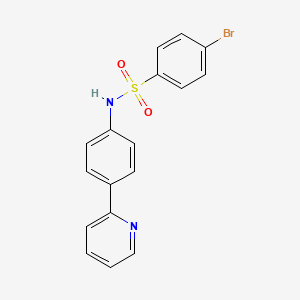 4-bromo-N-(4-pyridin-2-ylphenyl)benzenesulfonamide