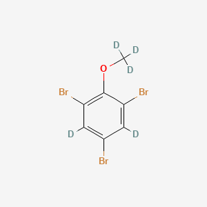 molecular formula C7H5Br3O B12393318 2,4,6-Tribromoanisole-d5 