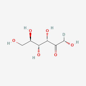 molecular formula C6H12O6 B12393342 D-Fructose-d-2 