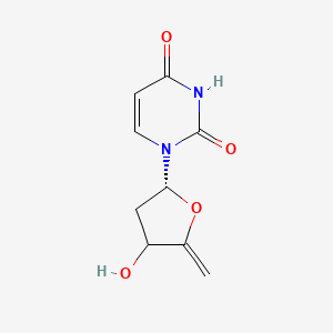 1-[(2R)-4-hydroxy-5-methylideneoxolan-2-yl]pyrimidine-2,4-dione