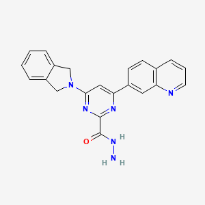 molecular formula C22H18N6O B12393359 Utrophin modulator 1 