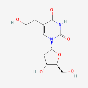 5-(2-hydroxyethyl)-1-[(2R,5R)-4-hydroxy-5-(hydroxymethyl)oxolan-2-yl]pyrimidine-2,4-dione