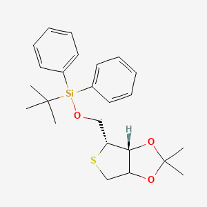 molecular formula C24H32O3SSi B12393402 1,4-Anhydro-2,3-O-isopropylidene-5-O-t-butyldiphenylsilyl-4-thio-D-ribitol 