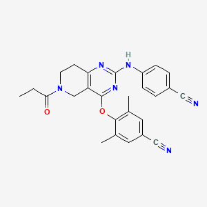 molecular formula C26H24N6O2 B12393427 HIV-1 inhibitor-58 