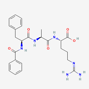 molecular formula C25H32N6O5 B12393433 Benzoyl-Phe-Ala-Arg 