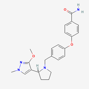 molecular formula C23H26N4O3 B12393435 Icalcaprant CAS No. 2227384-17-8