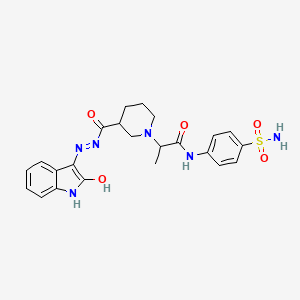 molecular formula C23H26N6O5S B12393457 hCA/VEGFR-2-IN-2 