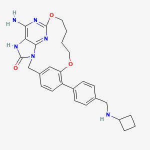 molecular formula C27H30N6O3 B12393465 TLR7 agonist 6 