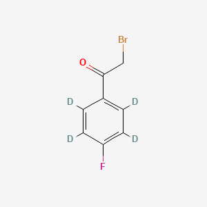 molecular formula C8H6BrFO B12393472 Ethyl cinnamate-d4 