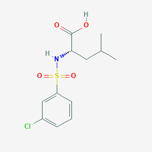 molecular formula C12H16ClNO4S B12393503 N-[(3-Chlorophenyl)sulfonyl]-L-leucine 