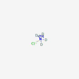 molecular formula ClH4N B12393504 Ammonium-15N,d4 (chloride) 