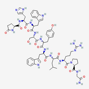 molecular formula C64H82N18O13 B12393510 (D-Tyr5,D-Trp6)-LHRH 