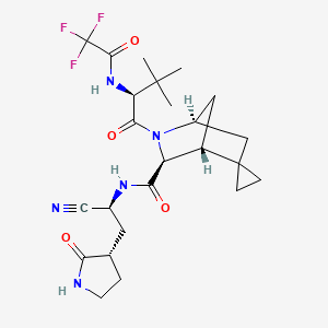 molecular formula C24H32F3N5O4 B12393515 Atilotrelvir CAS No. 2850365-55-6