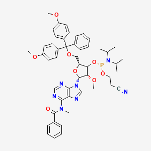 molecular formula C49H56N7O8P B12393517 DMT-2'-OMe-dA(bz) phosphoramidite 