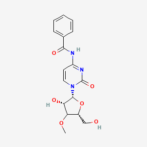 molecular formula C17H19N3O6 B12393551 N-[1-[(2R,3S,5R)-3-hydroxy-5-(hydroxymethyl)-4-methoxyoxolan-2-yl]-2-oxopyrimidin-4-yl]benzamide 