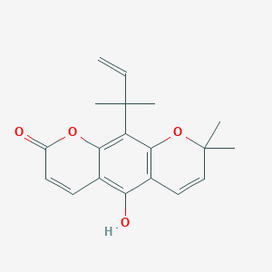 molecular formula C19H20O4 B1239359 去齿刺素 