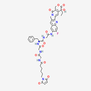 molecular formula C45H45FN8O11 B12393619 MC-GGFG-AM-(10NH2-11F-Camptothecin) 