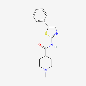 1-Methyl-N-(5-phenylthiazol-2-yl)piperidine-4-carboxamide