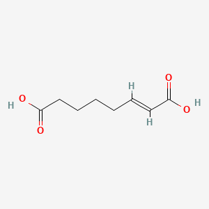 molecular formula C8H12O4 B1239364 2-辛烯二酸 CAS No. 5698-50-0