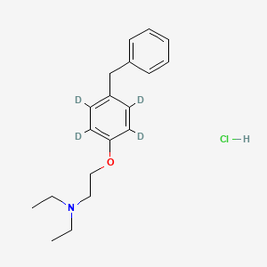 molecular formula C19H26ClNO B12393655 Tesmelefine-d4 (hydrochloride) 