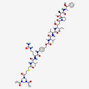 molecular formula C72H111N13O16S B12393671 Py-MAA-Val-Cit-PAB-MMAE CAS No. 2247398-68-9